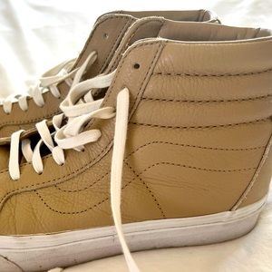 COPY - Madewell Old Skool Vans leather high tops.